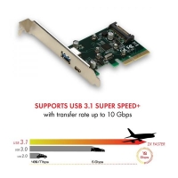 Adapter PCI-E USB 1xUSB-A/1xUSB-C/1xSATA -1004796