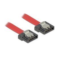 Kabel SATA 6Gb/s 10cm (metalowe zatrzaski) flexi red -1028863