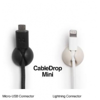 CableDrop mini uchwyty na kabel 6 szt. białe -728030