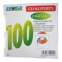 Koperty z okienkiem DVD /CD papierowe 100szt./opakowanie-809372