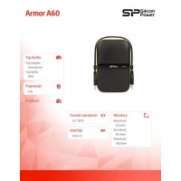 ARMOR A60 2TB USB 3.0 BLACK-GREEN/PANCERNY wstrząso/pyło i wodoodporny-856449