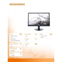 19.5'' m2060Swda2  LED MVA DVI Glośniki-888620