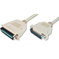 Kabel połączeniowy LPT Typ DSUB25/Centronics (36pin) M/M beżowy, 1,8m -924108