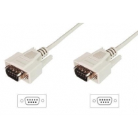 Kabel połączeniowy RS232 1:1 Typ DSUB9/DSUB9 M/M beżowy 2m -924212