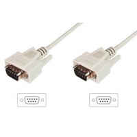 Kabel połączeniowy RS232 1:1 Typ DSUB9/DSUB9 M/M beżowy 3m -924213