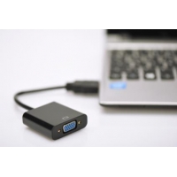 Adapter audio-video HDMI typ A do VGA, FHD, z audio 3.5mm        MiniJack -941825