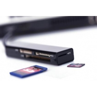 Czytnik kart 4-portowy USB 2.0 HighSpeed (CF, SD, Micro SD/SDHC, Memory Stick), czarny -941833