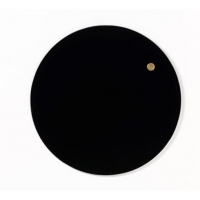 Okrągła szklana tablica suchościeralno-magnetyczna czarna   25cm-945589