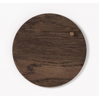 Okrągła drewniana tablica magnetyczna orzech 25cm-945601