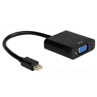 Adapter Displayport mini(M)->VGA(F) na kablu czarny -948972