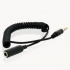 Adapter audio spiralny kabel przedłużający Jack 3.5 mm  0.75m-800639