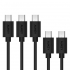 CB-D5 zestaw 5 szt. szybkich kabli Quick Charge micro USB-USB | 2x0.3m i 2x1m i 1x2m-949466